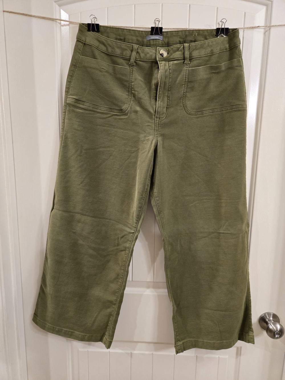 Maurices Olive Green Wide-Leg Pants Size 18